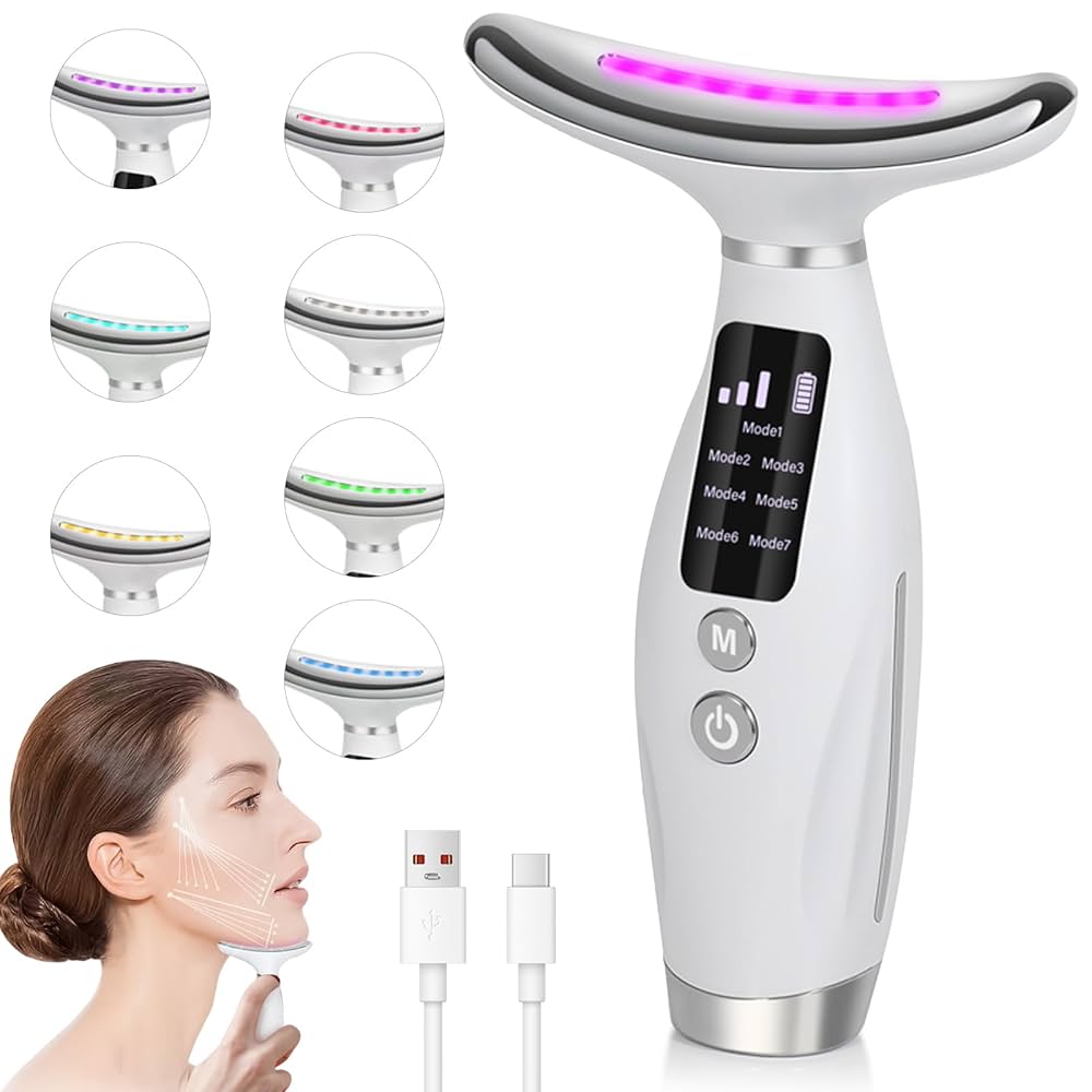 FixWal™ 7-in-1 Face & Neck Massager جهاز تدليك الوجه والرقبة – Lifting, Sculpting & Anti-Aging