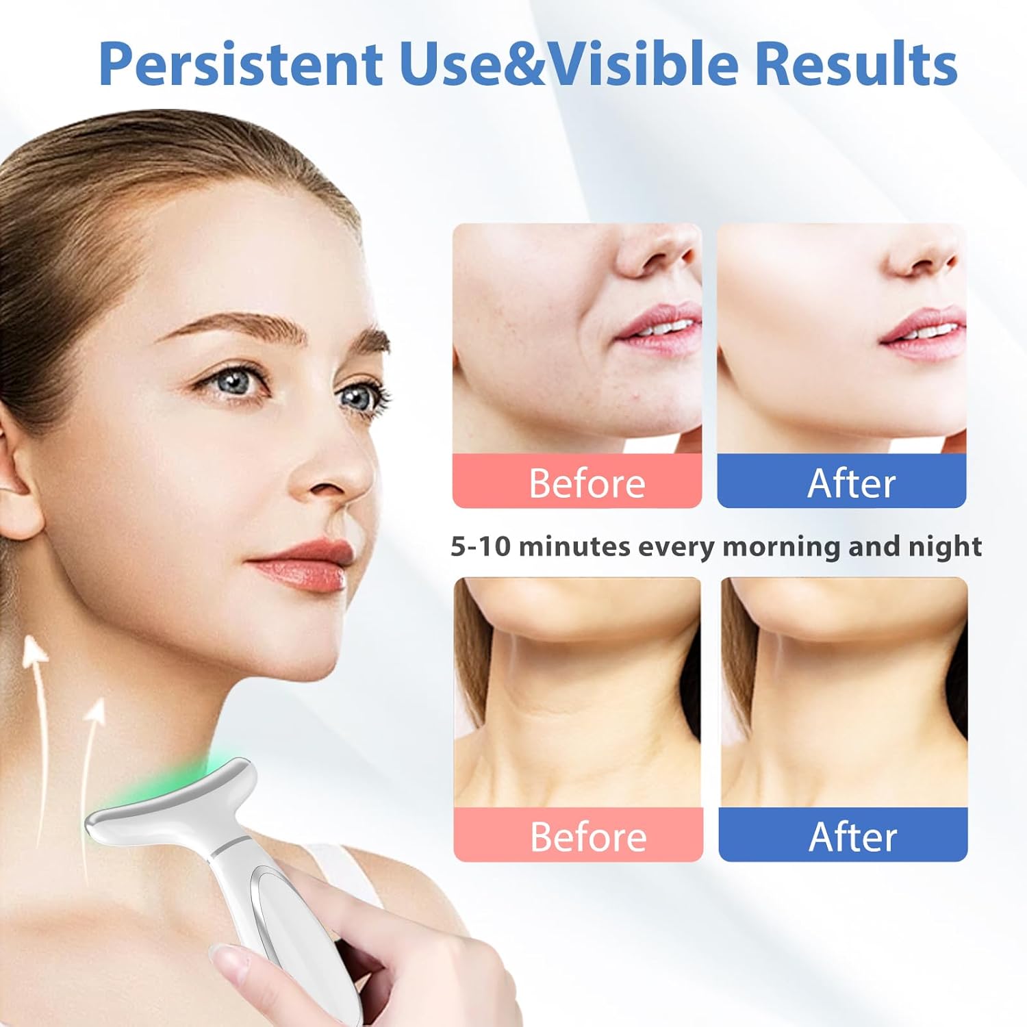 FixWal™ 7-in-1 Face & Neck Massager جهاز تدليك الوجه والرقبة – Lifting, Sculpting & Anti-Aging